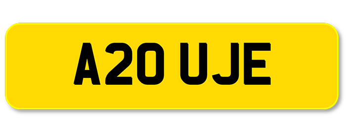 Private Plate: A20 UJE