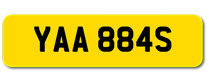 Private Plate: YAA 884S
