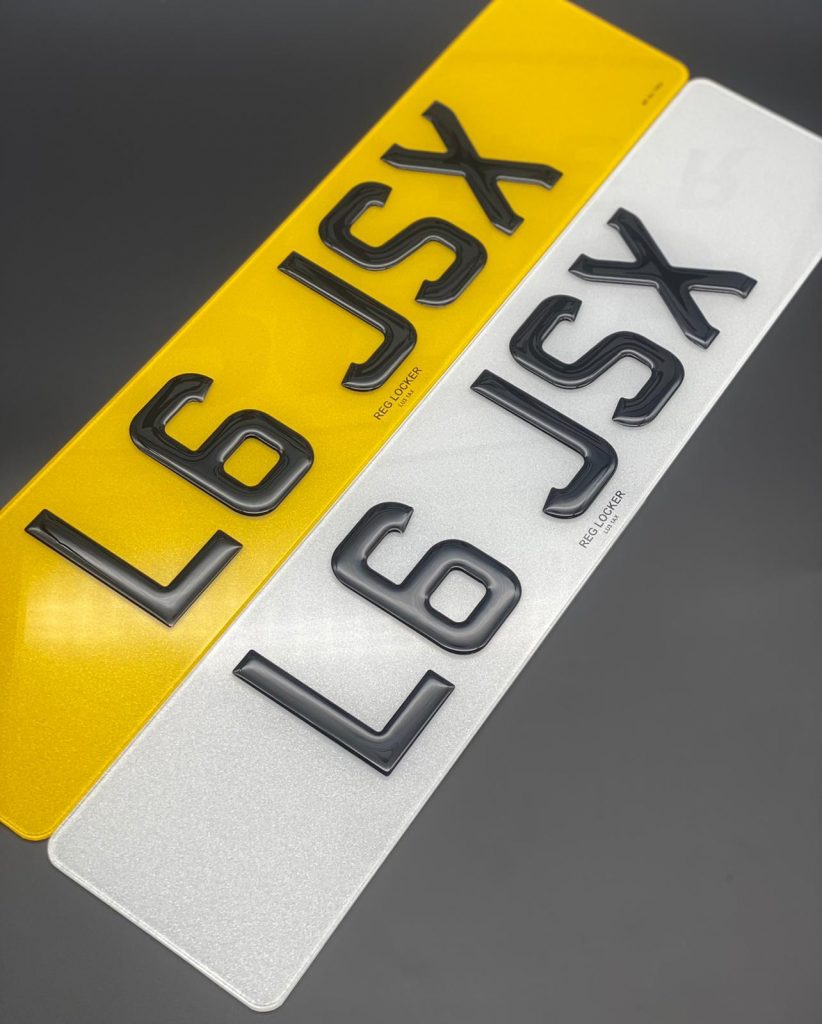 3D number plate UK