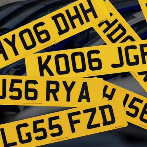 Current Style Number Plates