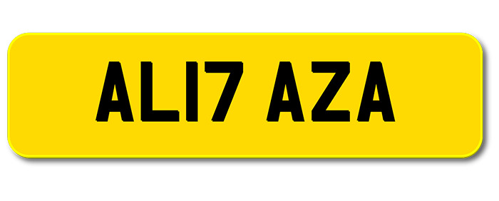 Private Plate: AL17 AZA