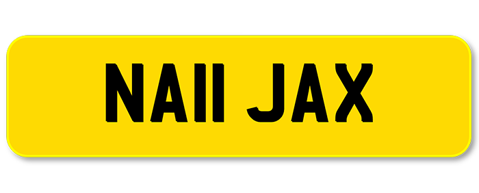 Private Plate: NA11 JAX