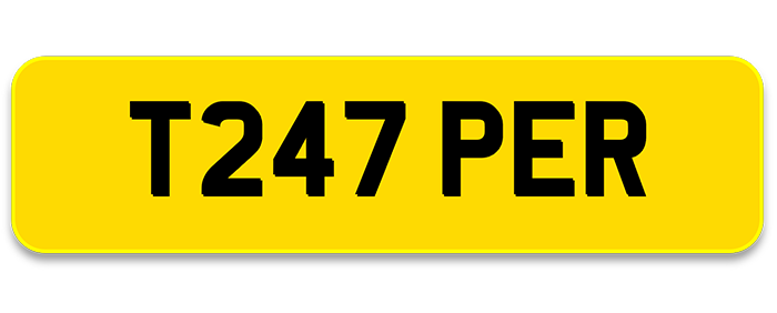 Private Plate: T247 PER